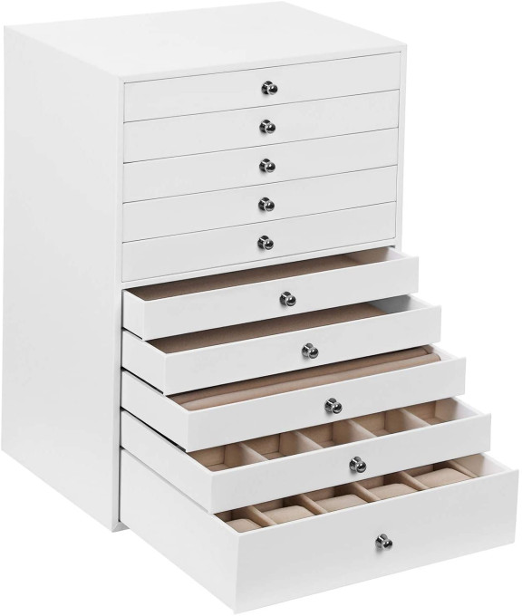 Biela šperkovnica JBC10W