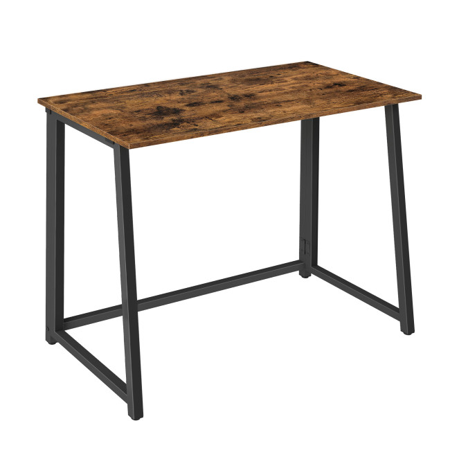 Kancelársky stôl MAX 1.0 tmavohnedý s čiernymi nohami