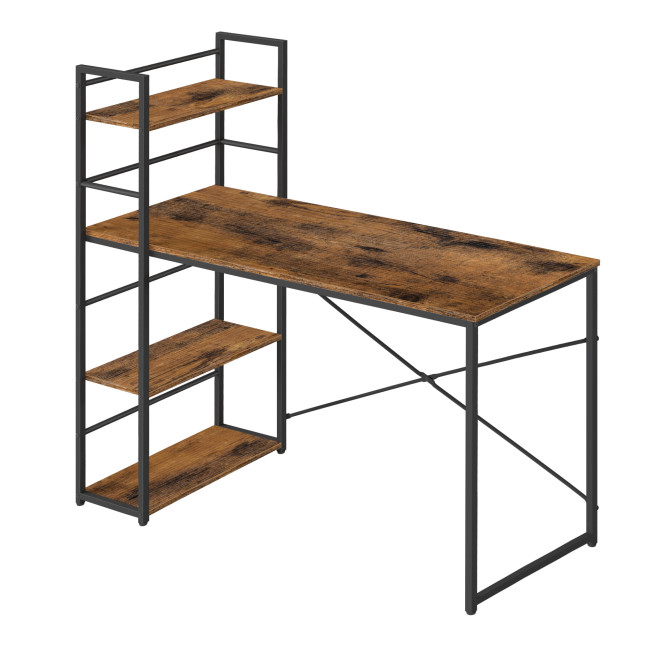 Kancelársky stôl MAX 4.0 hnedý / čierne nohy