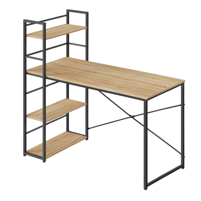 Kancelársky stôl MAX 4.0 dub sonoma / čierne nohy