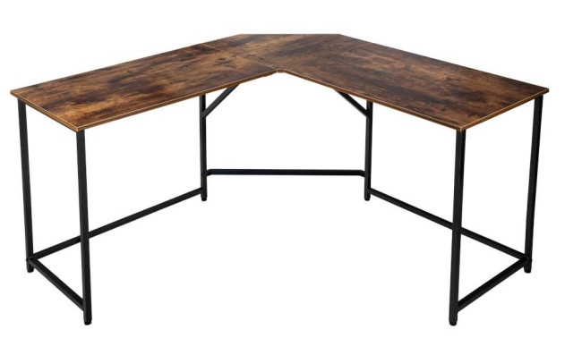 Levně Rohový kancelářský stůl BRAGA Rustic