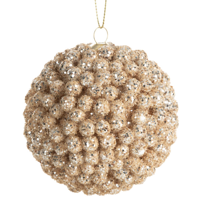 Vianočná ozdoba svetlohnedá (6 ks)