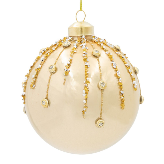 Závesná vianočná dekorácia CHRISTMAS 540 zlatá (4 ks)