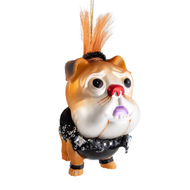 Vianočná ozdoba GLASSO psík 715105