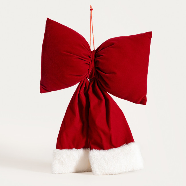 Závesná vianočná dekorácia BOWE červená mašľa 757532