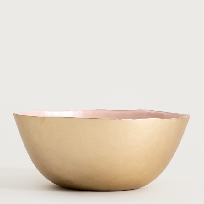 Miska VOLANTIS ružová / zlatá 764608