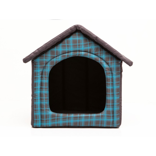 Búda pre psa R2 pásiky, modrá