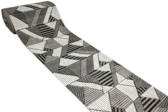 Behúň Amelia A632A línie / pásy, sivý