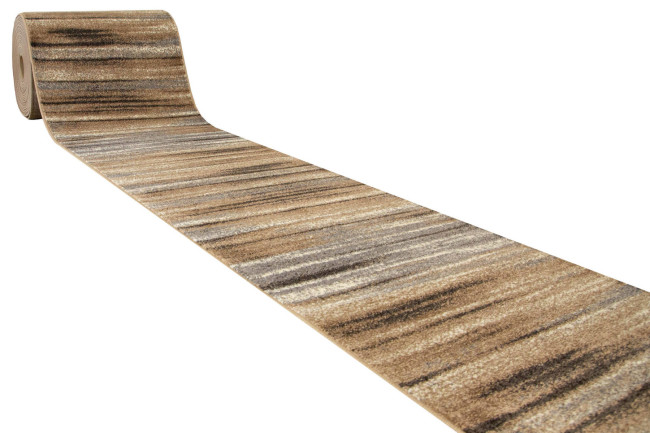 Behúň Mira 24046/163 Pásy hnedý / béžový / krémový