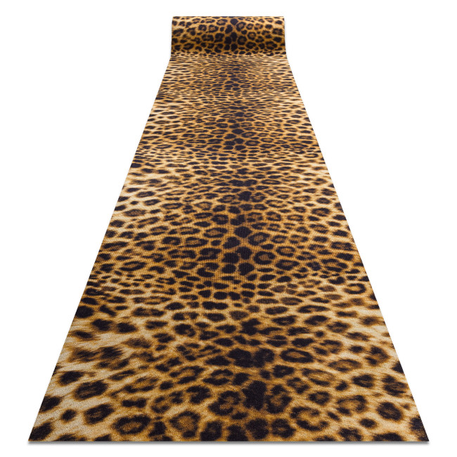 Protišmykový behúň DIGITAL panter, béžový / hnedý