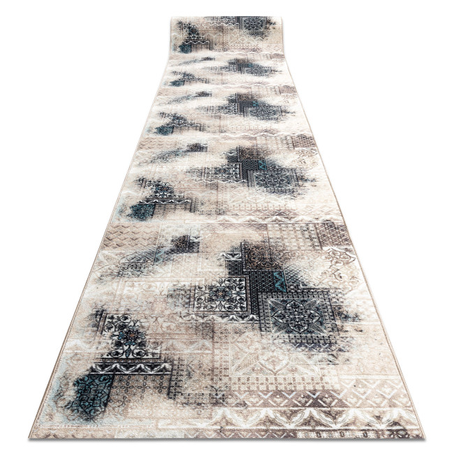Levně Protiskluzový běhoun PATCHWORK vintage béžový