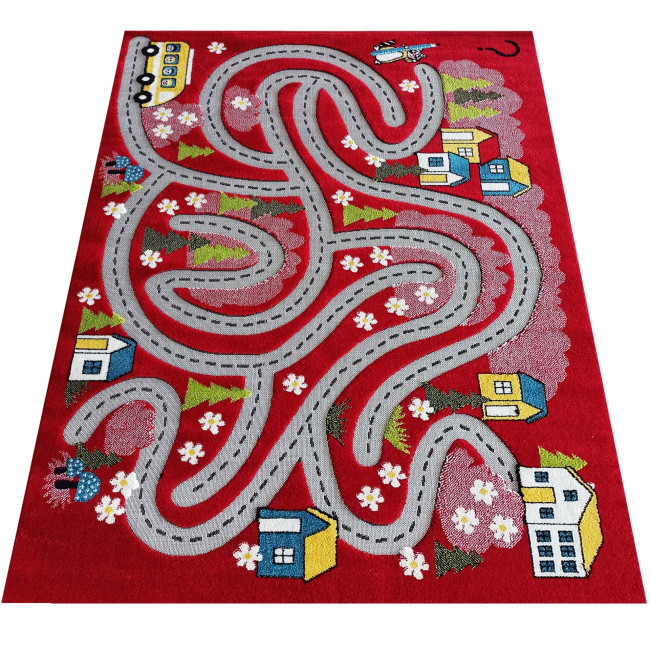 Detský koberec Color Kids 02 červený