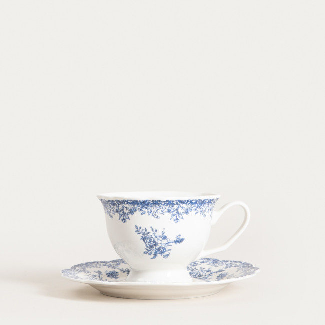 Šálka LOURRY s podšálkou, tmavomodrá 756948 200 ml