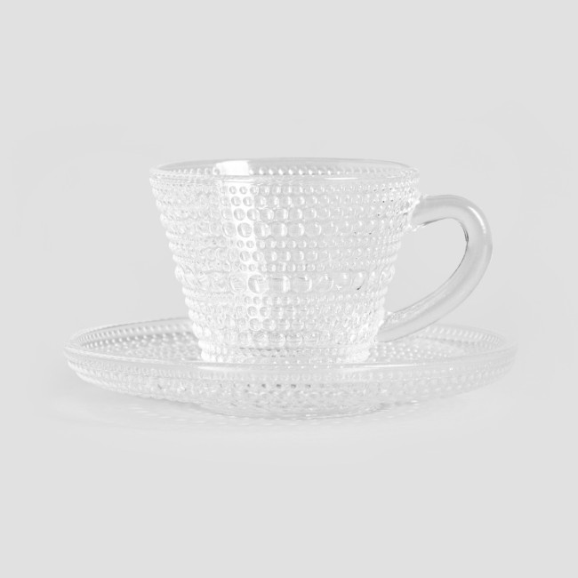 Šálka COUPE s podšálkou, sklenená 747625 85 ml