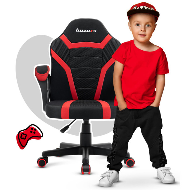Levně Dětská herní židle Ranger - 1.0 červená mesh