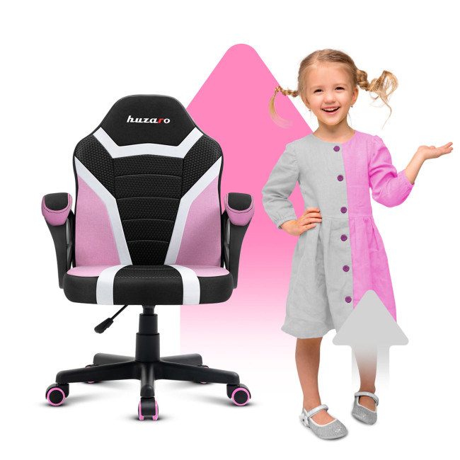 Levně Dětská herní židle Ranger - 1.0 růžová mesh