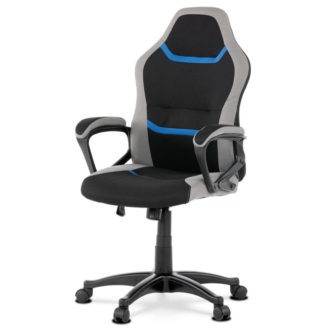 Levně Dětská otočná židle černá KA-L611 BLUE