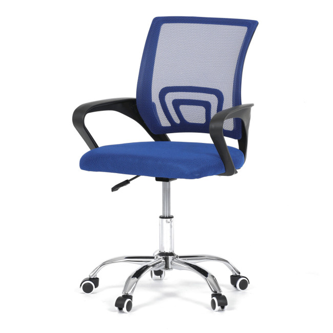 Levně Dětská otočná židle modrá KA-L103 BLUE