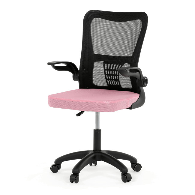 Levně Dětská otočná židle růžová KA-K2006 PINK