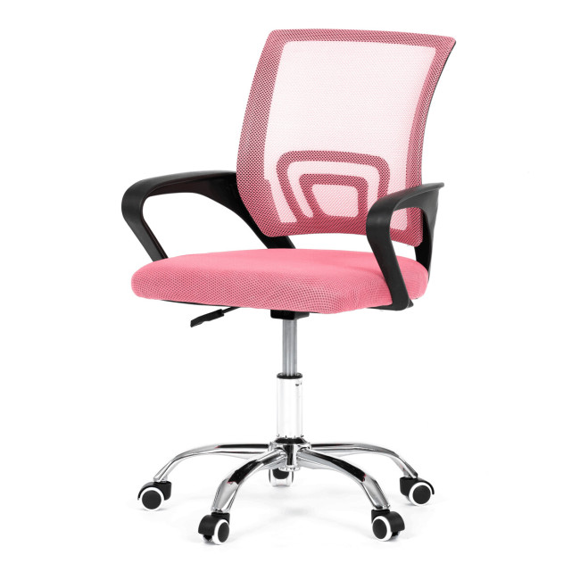 Levně Dětská otočná židle růžová KA-L103 PINK