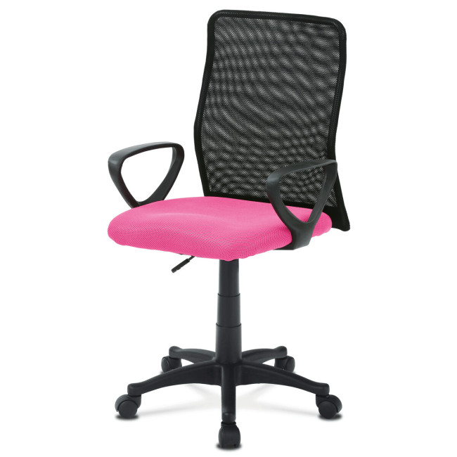 Levně Dětská otočná židle růžová KA-B047 PINK
