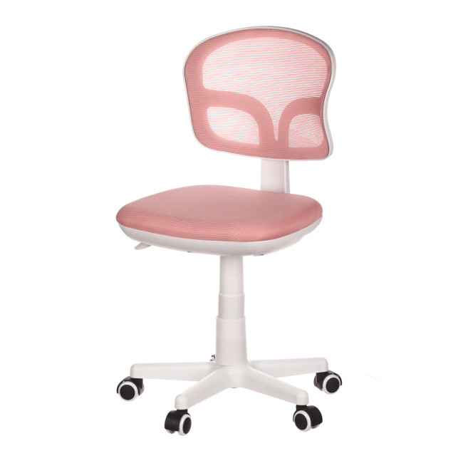 Levně Dětská otočná židle růžová KA-C801 PINK