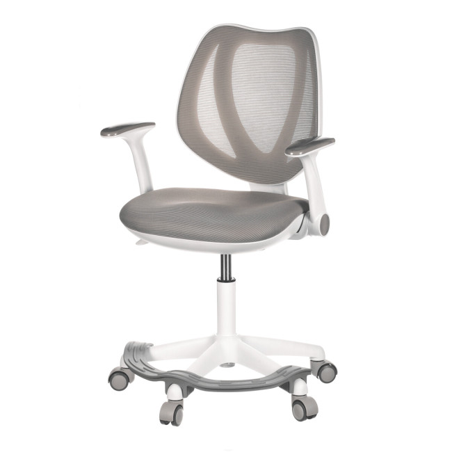 Levně Dětská otočná židle šedá KA-C806 GREY