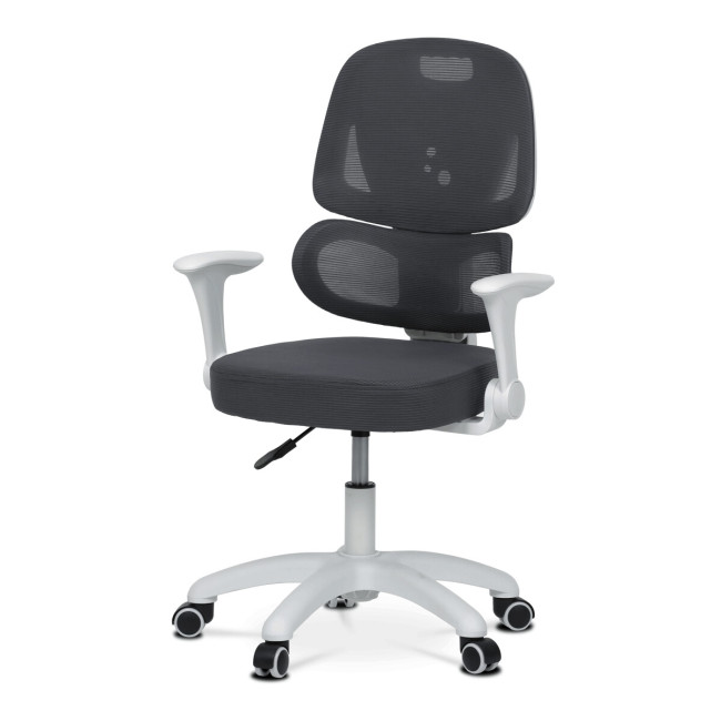Levně Dětská otočná židle šedá KA-K1063 GREY
