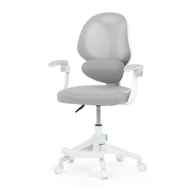 Levně Dětská otočná židle šedá KA-W8008 GREY