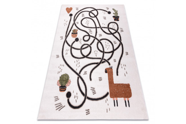 Detský koberec FUN Game krémový