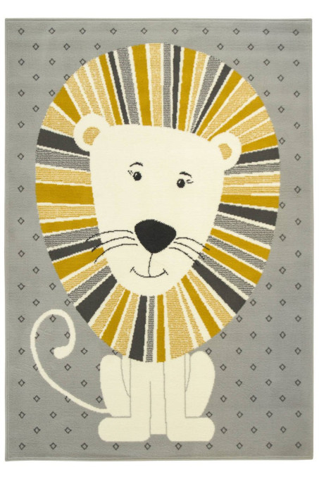 Detský koberec Kids 534212/89945- roztomilé Levíča, sivý