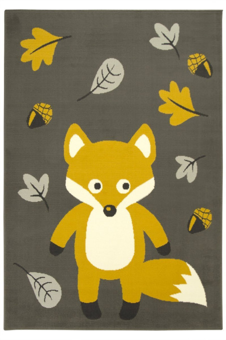 Detský koberec Kids 534431/89915- Lišiačik, hnedý