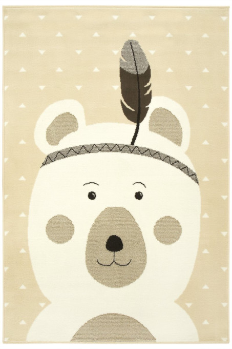 Detský koberec Luna Kids 534222/97955 - Medvedík indián, slonia kosť