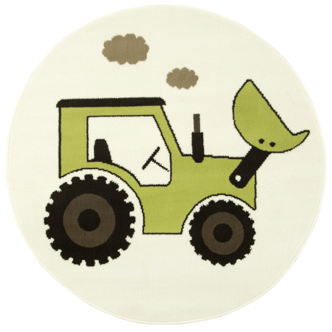 Detský koberec Luna Kids 534457/67935 Traktor, krémový