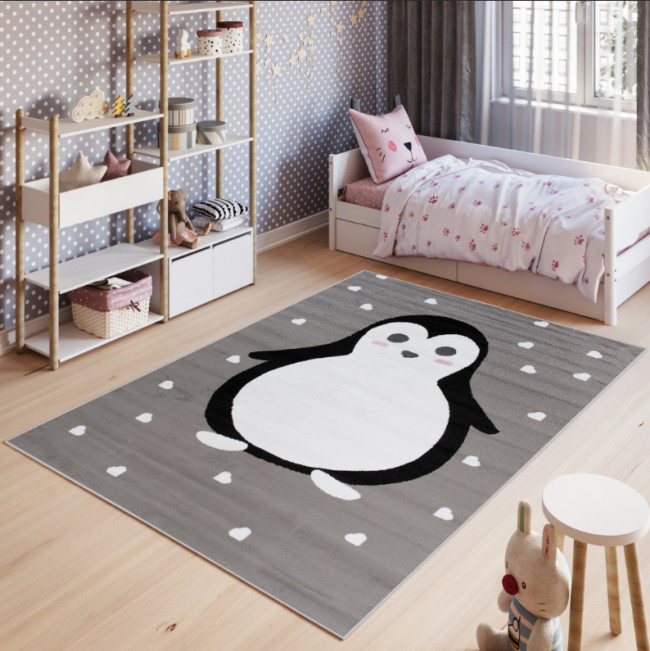 Detský koberec PINKY DF05A sivý EWL