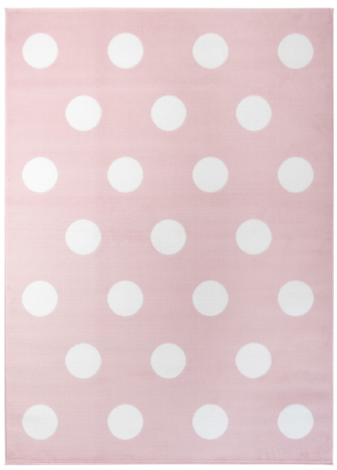 Detský koberec PINKY Z235A White Dots ružový