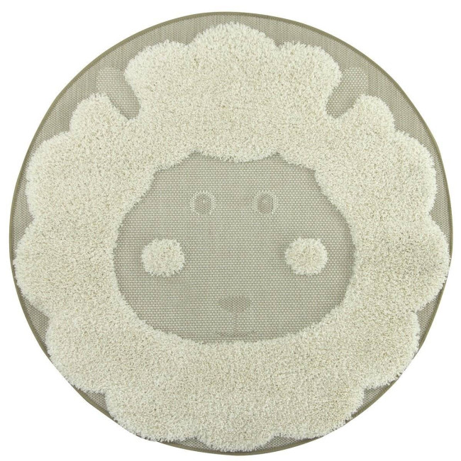 Detský koberec Shaggy Smile 15545/653, krémový