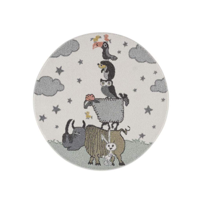 Detský koberec Tiere Anime 9394 zelený