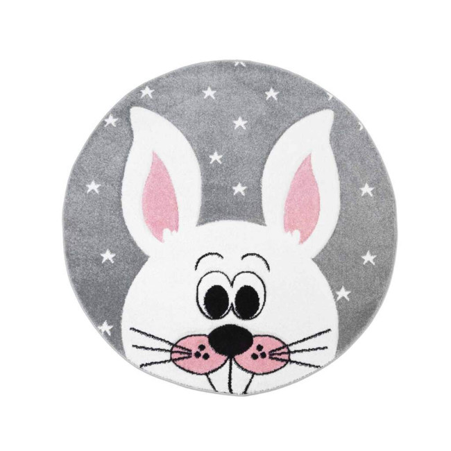 Detský koberec Zajac Bueno 1414 sivý