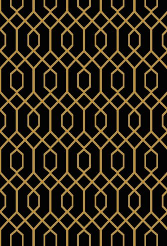 Koberec Diamond K4427G BLACK / GOLD Tyro