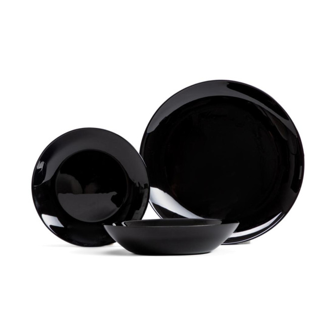 Sada tanierov CAPRI čierna 727634 (18 ks)