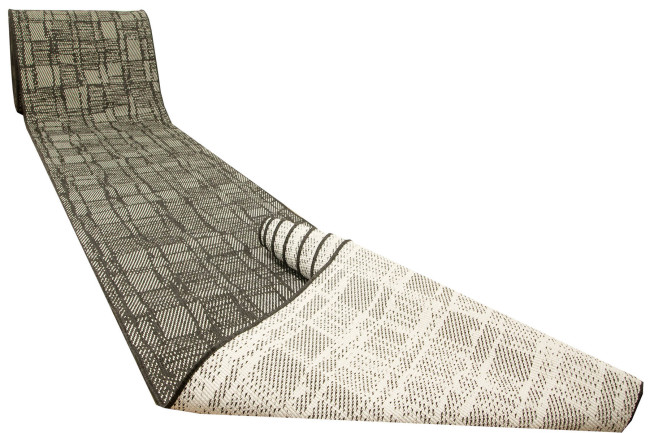 Šnúrkový obojstranný behúň Brussels 205467/10110 antracitový / krémový