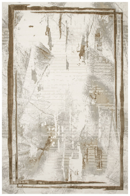 Koberec Adana J0067 rám, krémový / hnedý