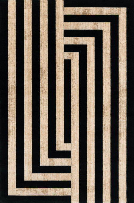 Koberec Agnella Agnus Art Deco II čierny