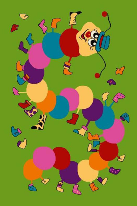 Detský koberec Agnella Funky Top Iwo limetkový