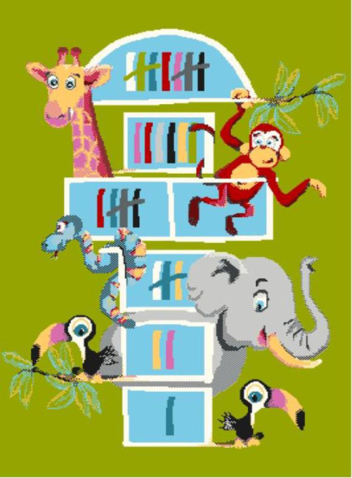 Detský koberec Agnella Funky Top Tom limetkový