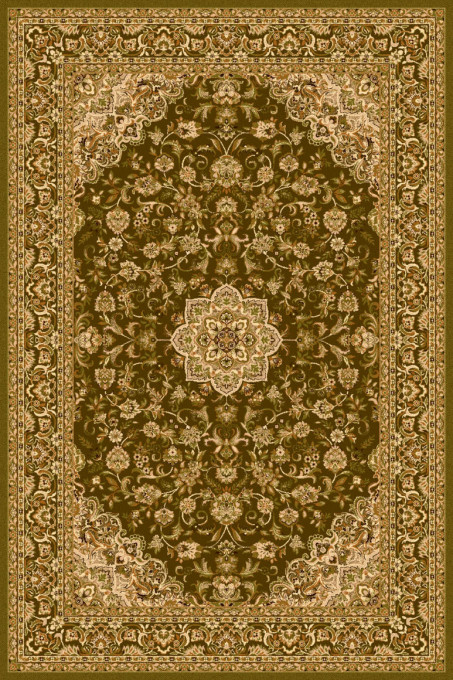 Koberec Agnella Isfahan Damo olivový
