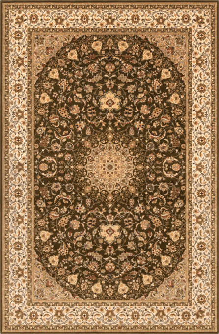 Koberec Agnella Isfahan Segowia svetlá khaki