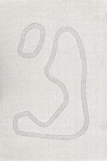 Koberec Agnella Morphic Blooms svetlosivý