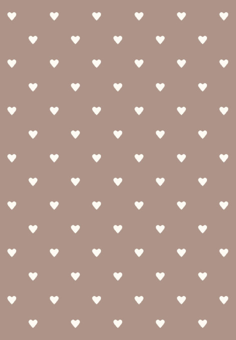 Koberec Agnella Soft Srdcia béžový